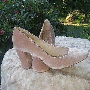 Louise et cie Pink Velvet Pumps